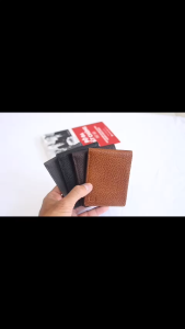 Ví kẹp tiền mini da bò cao cấp siêu gon 5 màu đen xám nâu màu bò xanh