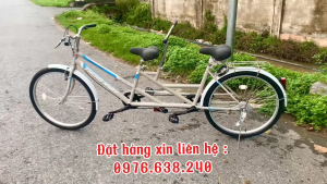 ( Free ship toàn quốc ) Xe đạp đôi Thống Nhất hàng chính hãng  xe rất phù hợp cho cả gia đình cùng nhau đạp xe thể dục mỗi ngày - giúp gắn kết tình cảm gia đình vợ chồng và con cái