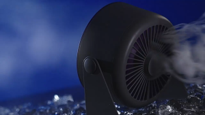 Portable Desk Fan USB Rechargeable Bladeless Air Circulator Fan Touch Control LED Table Fan Clip-on Fan for Stroller