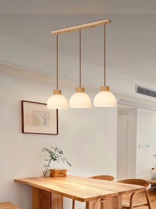 Log Branch-Shaped Glass Chandelier E27 Bulb Restaurant Chandelier Simple Chandelier LED Chandelier