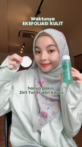 Reglow 2 in 1 Toner & Micellar Water - Melembapkan dan Mengangkat Sel Kulit Mati