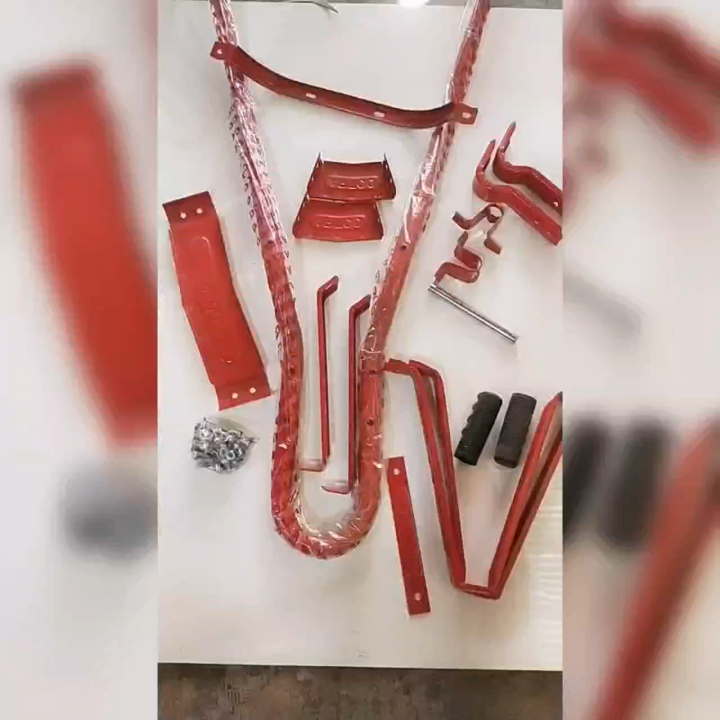 gerobak dorong artco tanpa bak non roda angkong khusus sorong merah