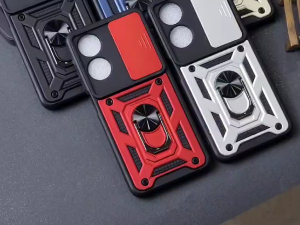 Oppo A60 4G Case Robot Ringstand Slide Kamera Oppo A60 4G