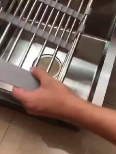 Stainless Steel Telescopic Dish Drying Rack Dish Drying Rack for Fruit and Vegetable Adjustable Dish Drainer R1614