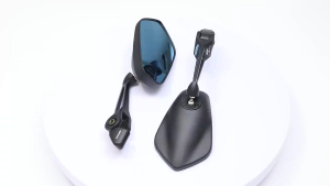 Motorcycle Side Mirror V2 Street King Anti-glare Street King Adjustable Blue Lens
