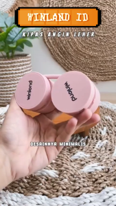 Winland 2400mAh Kipas Angin Leher Portable Dengan 3 Kecepatan Angin - 1 tahun Garansi Resmi