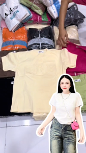 Áo Thun Nữ Form Ôm Gọn Dáng 35 đến 55kg Chữ Dập Nổi Cotton Mềm Co Giãn Không Bó Sát (Mã B47 ICE)