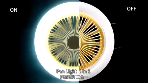 New Arrival Ceiling Fan with Ceiling Light LED Three Color Remote Mode Warm Light Neutral White and White Light Control LED Lamp Fan Light