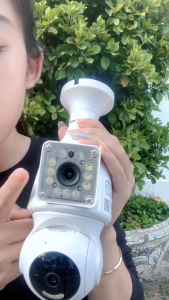 【New】Camera Yoosee 2 mắt kết nối bằng đui đèn E27 Fnkvision 12 MP  không cần đi dây quan sát từ xa qua điện thoại