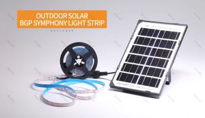 LED Solar Strip Lights & Intelligent Light Control Switch: Outdoor & Indoor Decoration