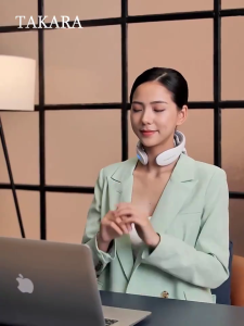 Máy massage cổ vai gáy Takara JT88 Mát xa xung điện kết hợp 5 đầu rung cơ học làm giảm nhức mỏi cổ vai gáy