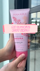 Hanasui Body Serum Gel 200 ML BPOM - Aloe Vera Body Serum Gel Tubuh - Vit C Body Serum - White And Flawless Sakura - Ken Herbal