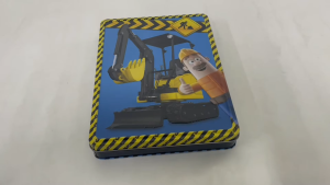 Trucks & Diggers Activity Happy Tin With Book Stickers Colouring Pencils & Poster Gift Set For Kids