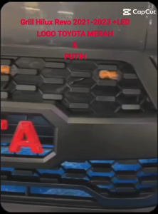 GRILL DEPAN FRONT GRILL GERIL HILUX TOYOTA HILUX REVO 2021 2022 2023 LED GRILL LAMPU HILUX