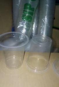 Gelas Plastik 12oz datar Gelas Kopi Warung Murah Oz Cup