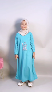 CKids Gamis Anak Murah DTF Unicorn Love Yourself Baju Muslim 1-14 tahun