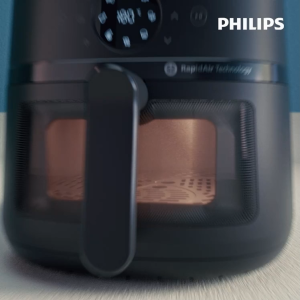 Philips NA221 13-in-1 Airfryer | 4.2L | RapidAir Tech - Deliciously Crisp | Multi-Cooking Modes [Fry Grill Bake…] | Cooking Window | Up to 90% Less Fat | 8 Presets for Easy Cooking | Non-Stick PFOA-Free | Genuine Product | 2 Yrs Warranty |  NA221/09