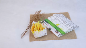 3 Pack Kertas Nasi Motif 15x15 Paper Wrap Isi 300 Pcs Printing Laminasi Kertas Nasi KFC MG Paper Laminasi