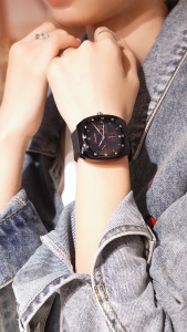 Sunlifex Jam Tangan Wanita Original Berlian Kasual Kuarsa Tali Silikon Anti Air Jam Tangan Cewek COD