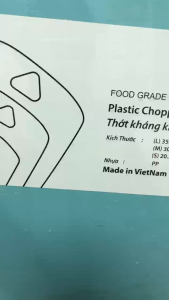 [ Bộ 3 ] Thớt Phòng Bếp Bộ Thớt  Nhựa Kháng Khuẩn Chống Trơn Trượt Nhựa PP Cao Cấp 3 Kích Cỡ Phù Hợp Mọi Gia Đình