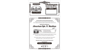 Undangan Kenduri | Undangan Tasyakuran Model Kolom 3