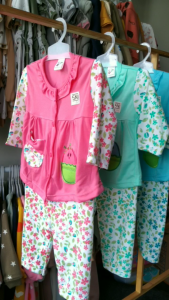 Setelan Baju Bayi Piyama Bayi Panjang Perempuan TELUR Pita Bordir Unge 6-18 bln ZPY86