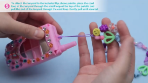 Year End Sales | Make It Real Flip Phone Lip Gloss Set and DIY Lanyard (2329) Safety Non-Toxic Cosmetic Makeup Kit