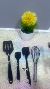 HSH COD Spatula Set Silicon 5 Pcs Tahan Panas Kitchen Utensil Sutil / Spatula Set Alat Masak 5 In 1 Sutil Scrap Kocokan Silicone / Silikon