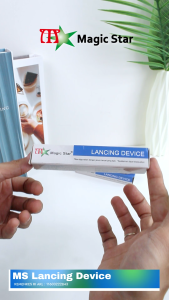 Pena Bekam / Lancing Device Plastik Autoklik Magic Star / pena ambil darah MS