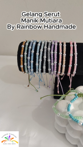 Gelang Serut Handmade: Manik Mutiara & Anak Custom