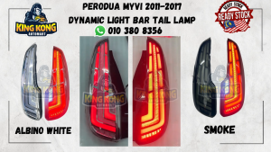 Perodua Myvi 2011 - 2017 ( Lagi Best Icon ) Light Bar Tail Lamp Lampu rear light lampu ( Albino White / Smoke )