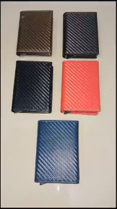 BAELLERRY K9142 DOMPET KARTU LONTAR SINGLE BOX RFID DENGAN MAGNET PENGUNCI MOTIF CARBON FIBER BAELLERRY FACTORY OUTLET