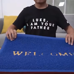 พรมเช็ดเท้า  Welcome พรมดักฝุ่นทราย/มีกันลื่น ขนาด 40x60cm พรมเช็ดเท้าห้องน้ำ/ห้องครัว