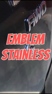 Emblem Abjad Alphabet Sticker Tempel Body Mobil Stiker Tulisan Huruf Angka A-Z 0-9 Anti Karat