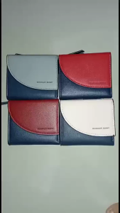 Deabolar Dompe Uang Lipat Wanita Gadis JC807 Bahan Kulit PU Tebal Muat Banyak Dengan Kancing Pengunci