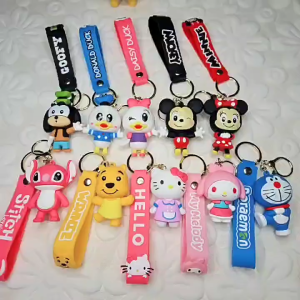 Gantungan Kunci 3D Disney Mickey Minnie Donald Duck Daisy Aksesoris Gantungan Tas Kecyhain