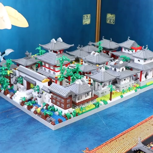 Mainan Balok Bangunan Arsitektur Cina Edukasi Puzzle Mini Nano Taman Suzhou Mainan Hadiah Bayi