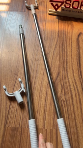 PCK-06 61 - 102 cm Alat Bantu Jemur Baju Tongkat Kait Jemuran / Gantungan Baju di Panjang dan Pendekin Fleksibel Clothesline Pole clothes Dryer Fork