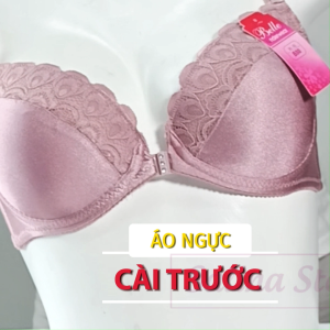 Áo lót nữ cài trước Belle áo ngực có gọng mút mỏng đệm ép phối ren gom ngực đầy đặn quyến rũ SALINA STORE (CHE TÊN SP)