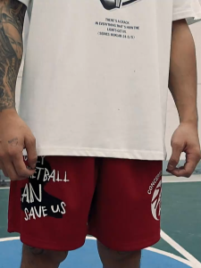 [FN]กางเกงขาสั้น เท่ๆ for men and women กางเกง 5 ส่วน เอวยางยืด ขนาด 3XL 2XL XL M L สไตล์สตรีท กางเกงบาส เทา สีดำ ผ้ายืด กางเกงขาสั้น ผู้ชาย  เอวยืด  กางเกงบอล  ฟิตเนส #14