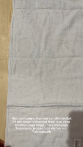 Keset Handuk Hotel 40 x 80 sport muka kecil simple travel magic towel lap putih polos B1