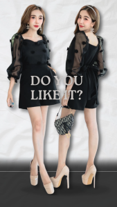 Short Jumpsuit จั้มสูทขาสั้น มีไซส์สาวอวบ M36 38 L 40 42นิ้ว XXL 43 44นิ้ว จั้มสั้นแฟชั่น แฟชั่นสาวอวบ แบรนด์ไทย BELLA JS38