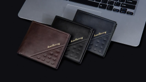 BAELLERRY D3045 Dompet Pria RFID Protect Bahan Kulit PU Leather Premium BAEOS