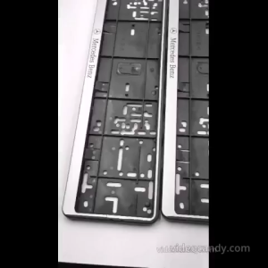 Wurth Original Silver Number Plate Holder Cover Casing 5x21" with Logo Mercedes [Ready Stock]