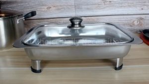 Food warmer stainless steel set food tray (34×28×16cm) Stainless Steel Food Warmer stainless food