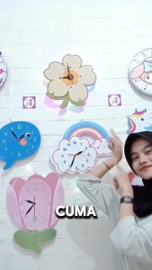 COD Grosir jam dinding Beli 1 GRATIS 1 hiasan dinding/jam dinding anak Tema Astronot/jam dinding anak karakter/jam dinding anak aesthetic