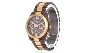 [Promo] Jam Tangan Wanita FS ES4284 / ES 4284 Perfect Boyfriend Multifungsi Brown Steel Original Garansi 2 Tahun [✔COD][100% Authentic]