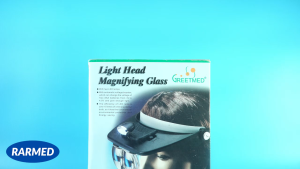 Kính lúp đội đầu GREETMED có đèn nón kính lúp y tế nhiều tiêu cự - Tặng 4 cặp kính lúp