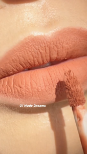 B.U.T Soft Matte Lip Cream Ceramide Vitamin C Anti UV Transferproof Lipcream BUT Naughty Brown