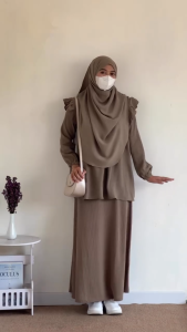 SHABIYAN - Knit Skirt - Rok Knit Wanita - Rok Kaos Muslim Panjang Kekinian - 505